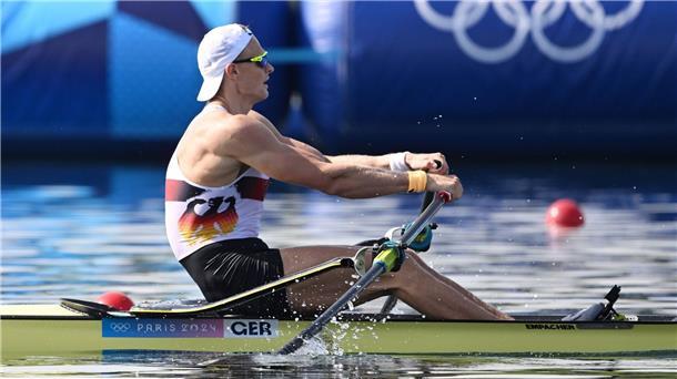 Im Viertelfinale der olymischen Ruderregatta hatte Oliver Zeidler leichtes Spiel. 