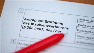 Immer mehr Unternehmen in Deutschland melden Insolvenz an.