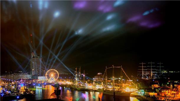 Ein Feuerwerk in Bremerhaven
