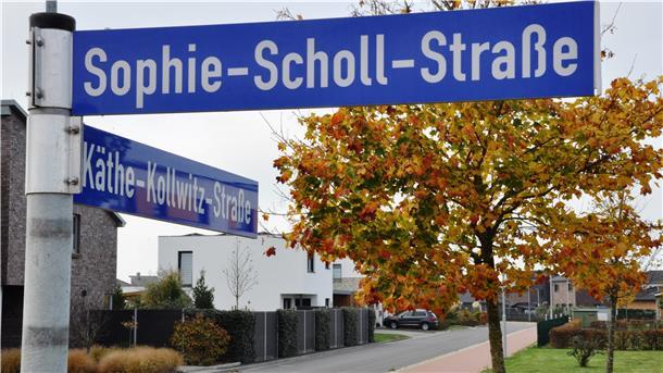 In dem Nordenhamer Wohnpark Tongern sind die Straßen nach bedeutenden deutschen Frauen benannt.