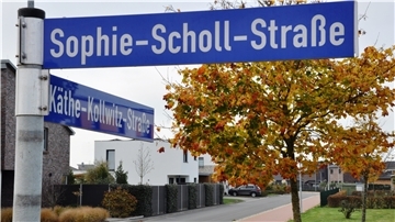 In dem Nordenhamer Wohnpark Tongern sind die Straßen nach bedeutenden deutschen Frauen benannt.