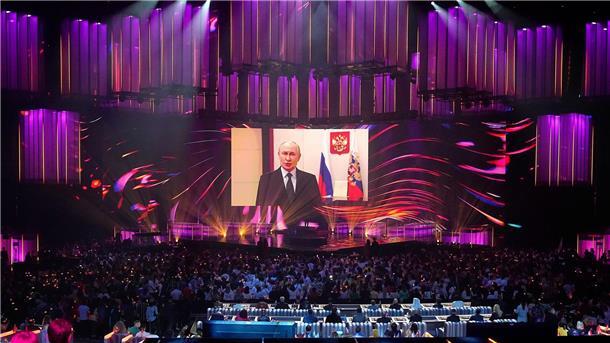 In der Moskauer Konzerthalle Live Arena veranstaltet Russland den Musikwettbewerb Intervision - die Gegenveranstaltung zum Eurovision Song Contest.