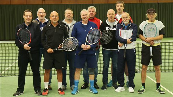 Herren 50 des Blexer TB und TV Schweewarden in der Tennis-Bezirksliga