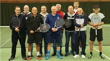 Herren 50 des Blexer TB und TV Schweewarden in der Tennis-Bezirksliga