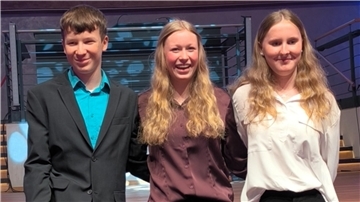 Finn Borchers, Mandy Sanders und Nele Carstens