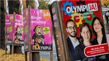 Es gilt: München entscheidet heute über Olympia-Bewerbung In München warben Befürworter und Gegner intensiv um eine Olympia-Bewerbung. (Archivfoto)