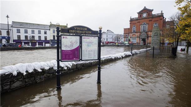 Sturm sorgt für Überschwemmungen in Irland In Teilen Nordirlands wurden Überschwemmungen gemeldet.