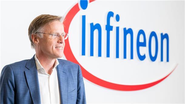 Trump verdirbt Infineon die Prognose Infineon-Chef Jochen Hanebeck muss die Umsatzprognose wieder senken. (Archivbild)