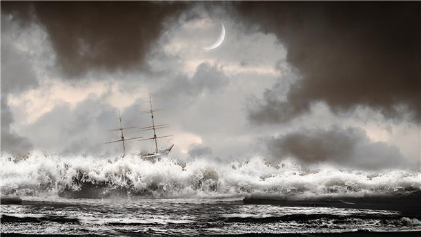Irgendwo vor Cuxhaven sank die "Gottfried" 1822. Bis heute wurde das Schiff nicht gefunden.