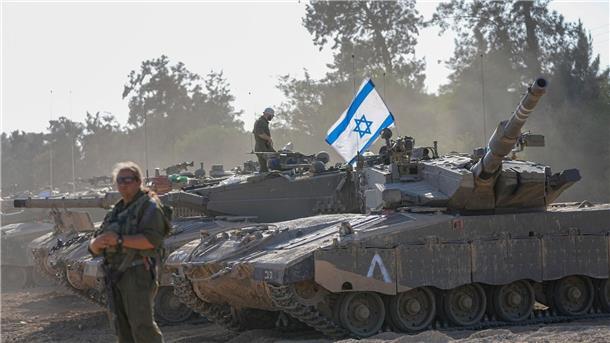 Israelische Soldaten nahe der Grenze zum Gazastreifen.