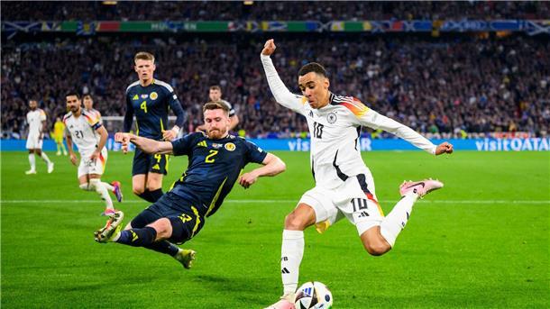 Musiala: Eins der Lieblingsspiele - Celtic-Profi in DFB-Elf? Jamal Musiala trumpfte bei der EM gegen Schottland groß auf.