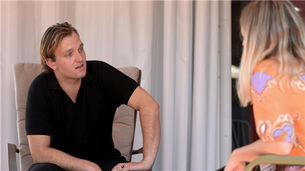 Jan Bülow, Darsteller im Film „Die Theorie von allem“ im Gespräch mit der Deutschen Presse Agentur.