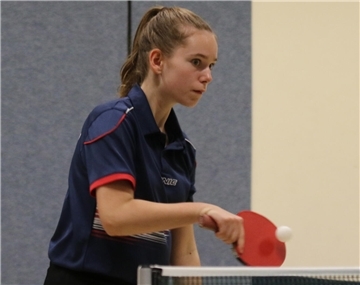 Jayke Janssen vom Elsflether TB in der Tischtennis-Bezirksoberliga