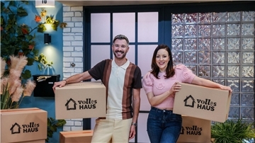 Jochen Schropp (l) und Jasmin Wagner moderieren künfitig die TV-Sendung „Volles Haus“. Die neue Nachmittagsshow startet am 27. Februar 2023.