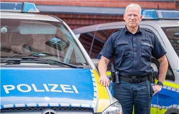 Jörn Müller, Leiter der Schutzpolizei, verabschiedet sich in den Ruhestand.