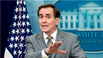 John Kirby, Kommunikationsdirektor des Nationalen Sicherheitsrates, äußert sich zum Einsatz iranischer Drohnen auf russischer Seite im Krieg gegen die Ukraine. (Archivbild)
