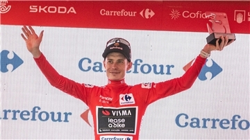Jonas Vingegaard ist weiter Gesamterster bei der Vuelta. (Archivbild)