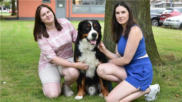 Jahrelanges Leid: Berner Sennenhund Carlo gewinnt seine Lebensfreunde zurück Josephine Schröder, Hund Carlo und Nancy Neumann