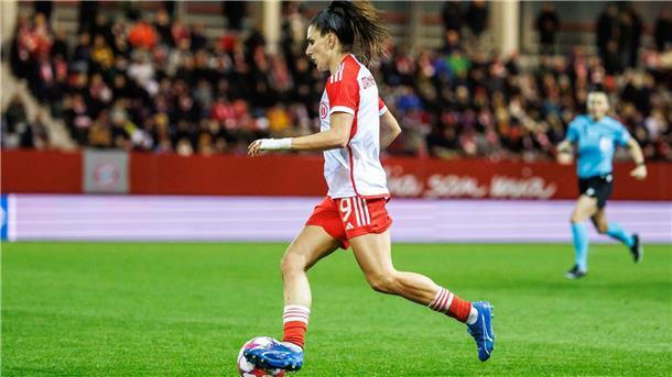 Bayern-Fußballerinnen im Viertelfinale der Champions League Jovana Damnjanovic schoss die Fußballerinnen des FC Bayern zur 1:0-Führung gegen Valerenga Oslo. (hier Archivbild)
