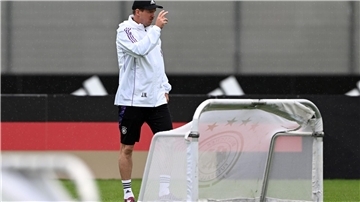 Julian Nagelsmann beim Abschlusstraining.
