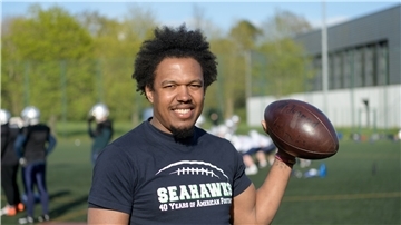 Kadeem Pankey hat bereits zwei Jahre bei den Bremerhaven Seahawks Football gespielt.
