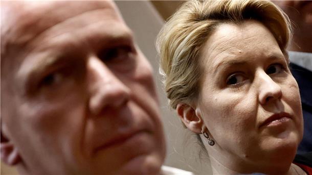 Wegner und Giffey: Klimaneutralität bis 2030 nicht möglich Kai Wegner (CDU), Berliner CDU-Landeschef, und Franziska Giffey (SPD), Regierende Bürgermeisterin von Berlin, äußern sich zum Volksentscheid für Klimaneutralität bis 2030.