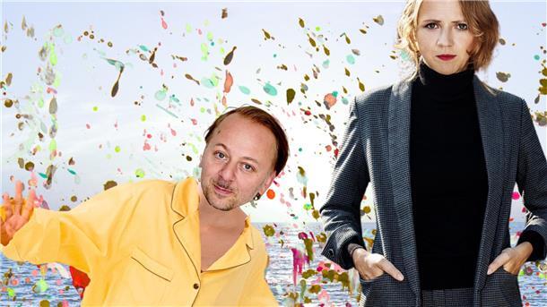 eine Frau und ein Mann