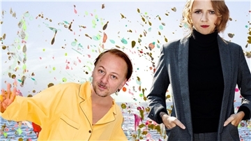 eine Frau und ein Mann