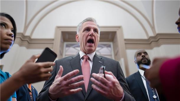 Kevin McCarthy, Sprecher des US-Repräsentantenhauses, äußert sich zu den Verhandlungen zur Schuldengrenze.