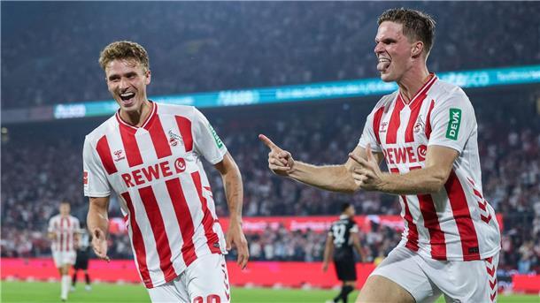 Köln mahnt nach Traumstart: „Auf dem Boden bleiben“ Kölns Marius Bülter bejubelt sein Tor zum 2:0.