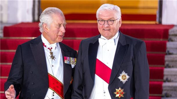 König Charles III. (l) und Bundespräsident Frank-Walter Steinmeier werden sich bei der Krönung wiedersehen.
