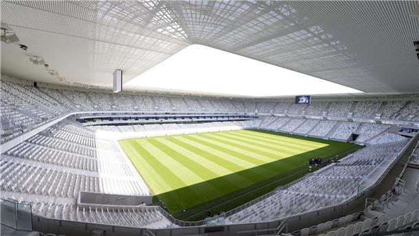 Girondins Bordeaux meldet Insolvenz an Könnte künftig häufiger leer stehen: Das Stadion in Bordeaux.