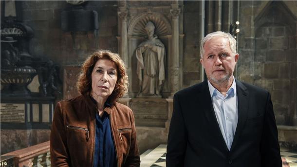 Wien als Eingang zur Hölle - „Tatort“ in Exorzisten-Szene Kommissarin Bibi Fellner (Adele Neuhauser) und ihr Kollege Moritz Eisner (Harald Krassnitzer) ermitteln in Wien.