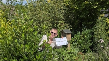 Kreativ und unterhaltsam: Dirk Schwerdts in seinem Element, den Wildkräutern.