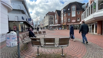 Bild von der Nordenhamer Fußgängerzone