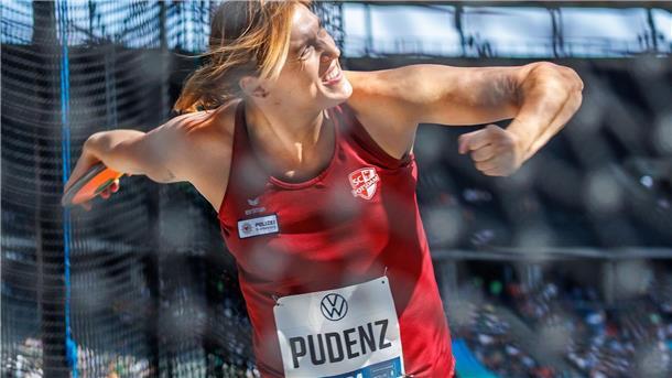 Kristin Pudenz holte sich den Sieg im Diskus.