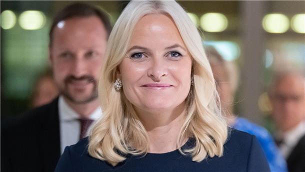 Kronprinzessin Mette-Marit wird 50 Kronprinzessin Mette-Marit auf der Frankfurter Buchmesse.
