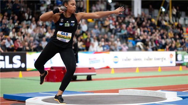 Hallen-DM: Olympiasiegerin Ogunleye siegt mit Bestleistung Kugelstoß-Olympiasiegerin Yemisi Ogunleye triumphiert in Dortmund mit einer starken Leistung.