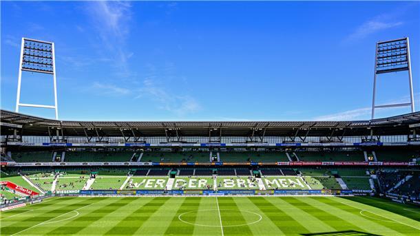 Das Weserstadion in Bremen von Innen.