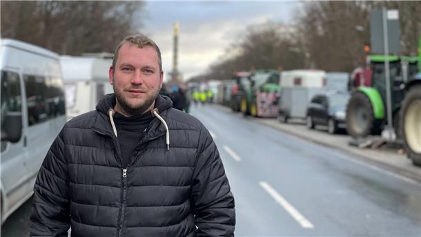 Bauernproteste: So unterstützen die Landwirte aus unserer Region die Großdemo Landwirt Kai Semke aus Lehnstedt
