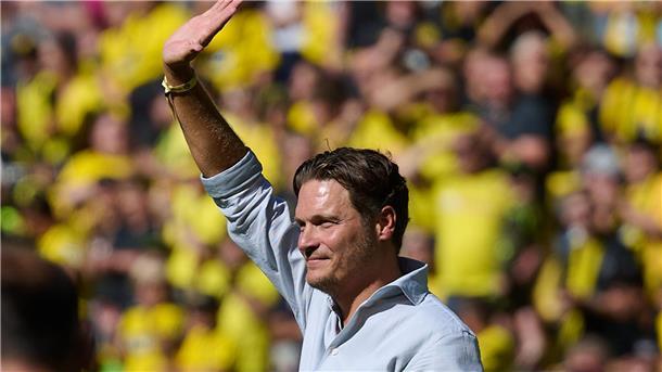 Bericht: Trainer Edin Terzic Kandidat bei Manchester United Laut Medien ein Kandidat bei Manchester United: Der ehemalige BVB-Trainer Edin Terzic.