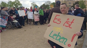 Lautstarke Proteste für die Gleichstellung von Menschen mit Behinderung, wie hier 2019 in Schwerin, wird es am 5. Mai auch in Nordenham geben. 
