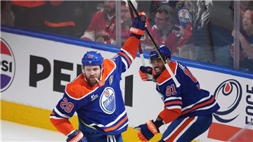 Leon Draisaitl erzielte das erste Tor der Stanley-Cup-Finals schon nach 66 Sekunden.