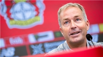 Leverkusens neuer Trainer Kasper Hjulmand spricht über seine Arbeitsphilosophie.
