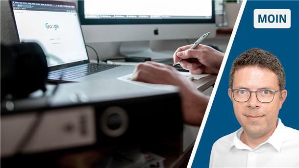 Aus dem Leben eines Familienvaters: Warum Homeoffice Mist ist Links ist ein Mensch zu sehen, der im Homeoffice arbeitet, rechts Redakteur Timo Kühnemuth.