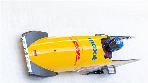 Erstmals kein Podium im Monobob für deutsche Pilotinnen Lisa Buckwitz kam nach drei Weltcupsiegen diesmal nur auf Rang vier.