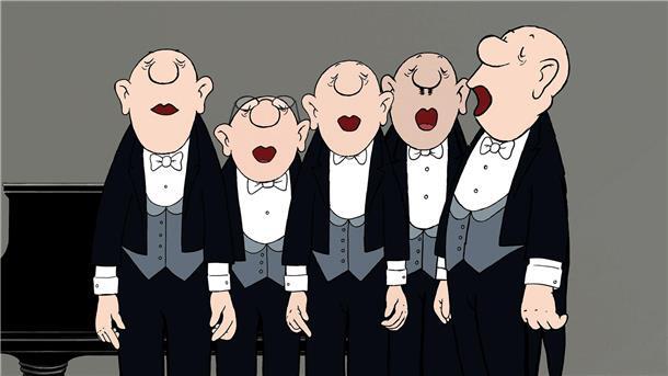 Männer mit schönen Stimmen: Die Comedian Harmonists von Loriot.