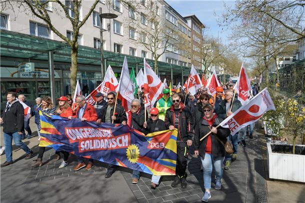 Mai-Kundgebung in Bremerhaven.