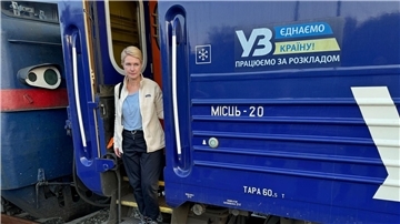 Manuela Schwesig (SPD) ist mit dem Zug in die Ukraine gereist.