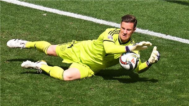 Causa ter Stegen: Nagelsmanns Botschaft an Barça und Flick Marc-André ter Stegen in Aktion gegen Frankreich.
